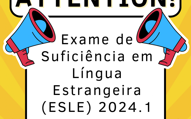 Edital de suficiência em Língua Estrangeira 2024.1